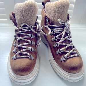Botkier shearling suede boots